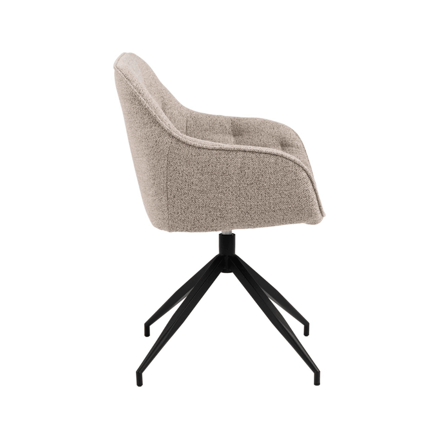 Brooke bouclé swivel chair