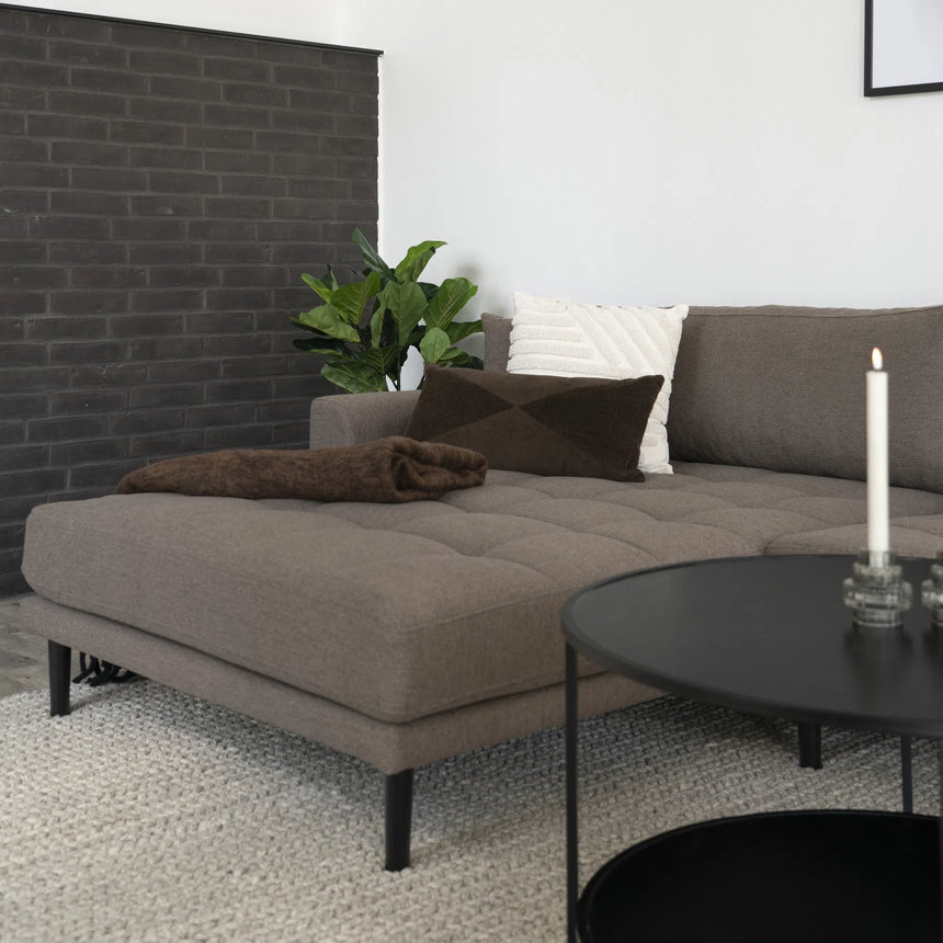 Lido left-hand fabric corner sofa