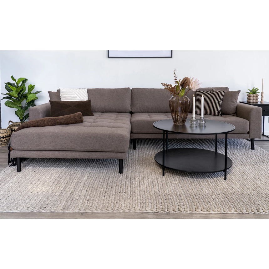 Lido left-hand fabric corner sofa