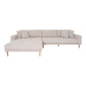 Lido left-hand fabric corner sofa