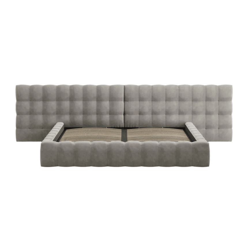 Mamaia wide velvet bed frame 200x200