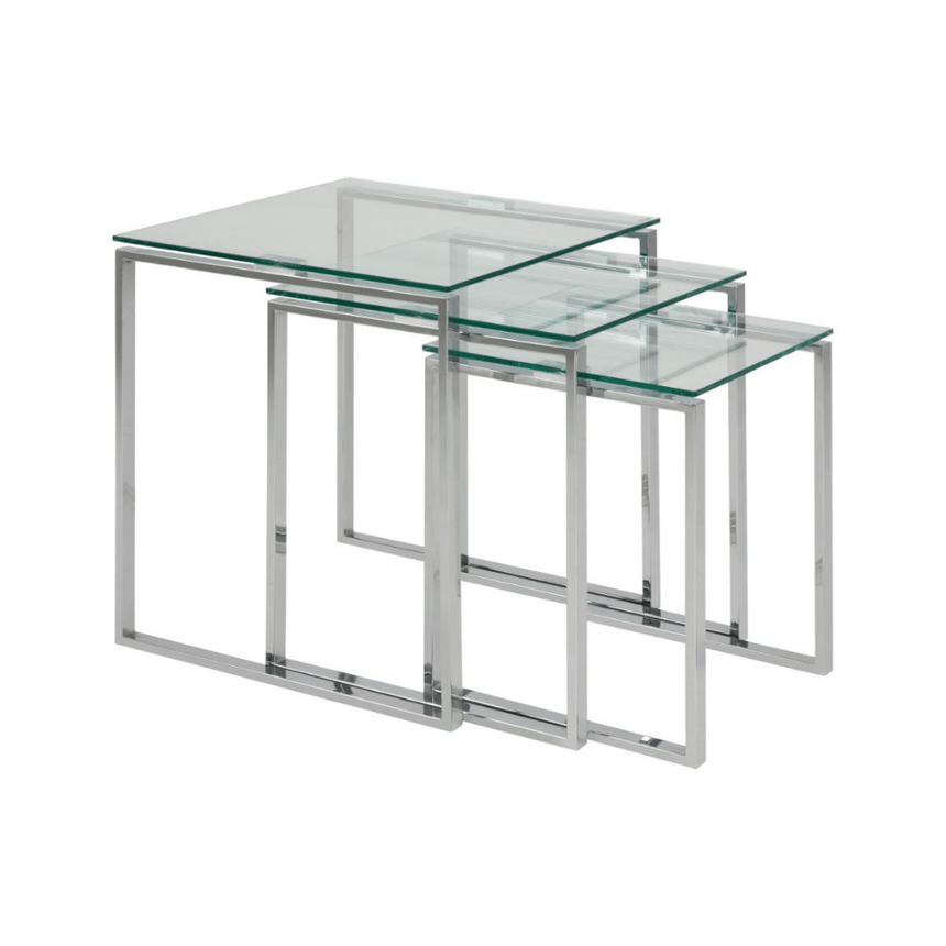 Katrine glass side table set