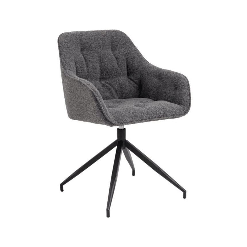 Brooke bouclé swivel chair