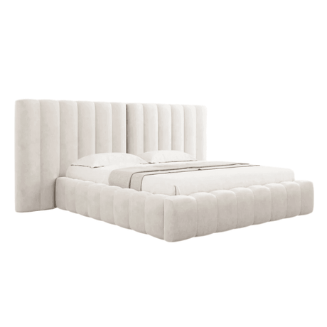 Kelp wide fabric bed frame 180x200