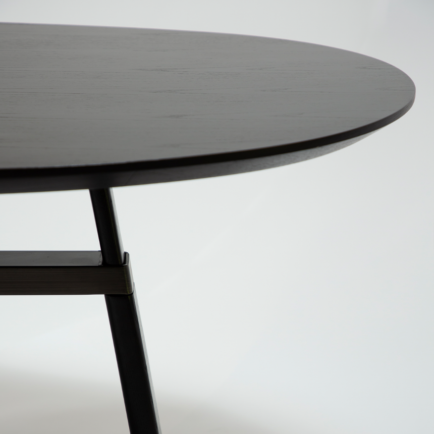Ooid wooden dining table Ø120