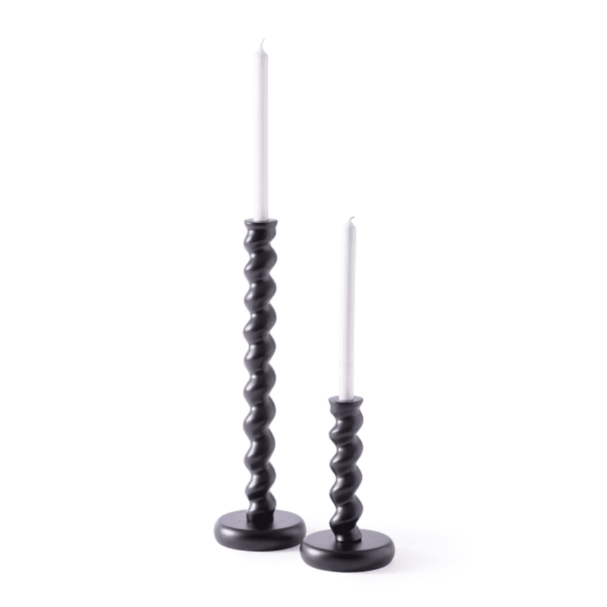 Twister metal candle holder 24cm