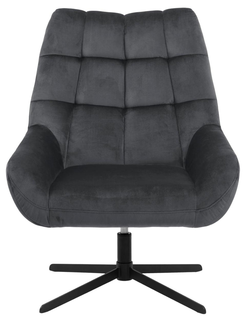 Paris velvet swivel chair