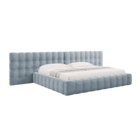 Mamaia wide velvet bed frame 200x200