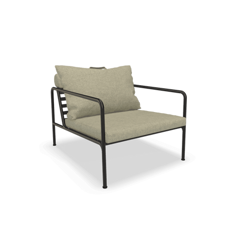 AVON szövet kerti fotel fekete lábbal - Dutch Home