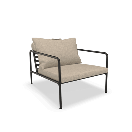 AVON szövet kerti fotel fekete lábbal - Dutch Home