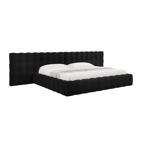 Mamaia wide velvet bed frame 200x200