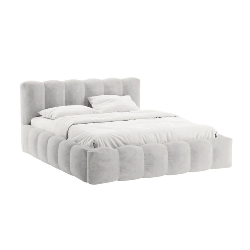 Lupine bouclé bed frame 160x200