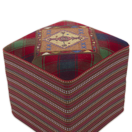 Kelim gyapjú puff 50x50