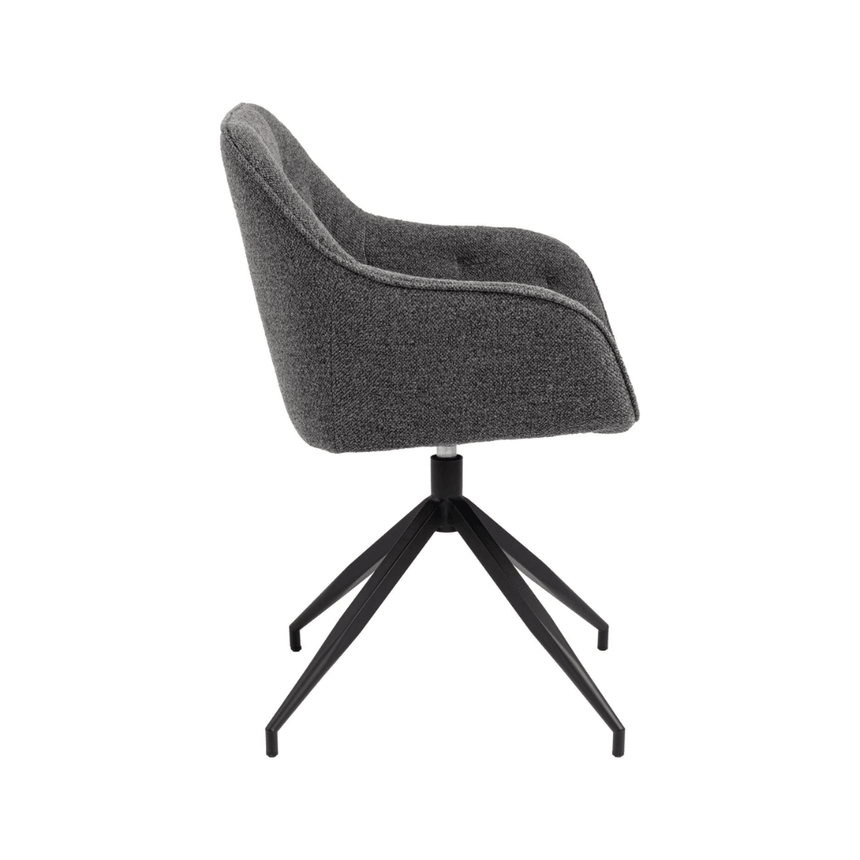 Brooke bouclé swivel chair