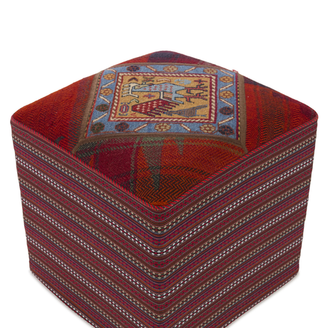 Kelim 2 gyapjú puff 50x50