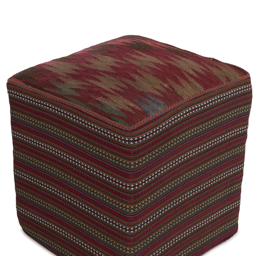 Kelim 4 gyapjú puff 50x50