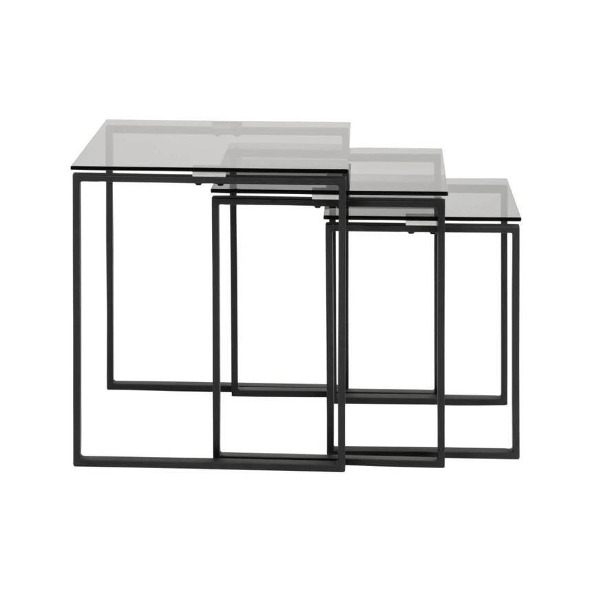 Katrine glass side table set