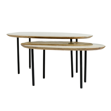 Noa wooden bedside table