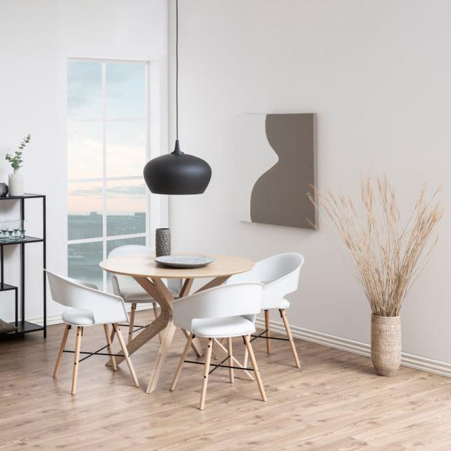 I-Duncan wooden dining table Ø105