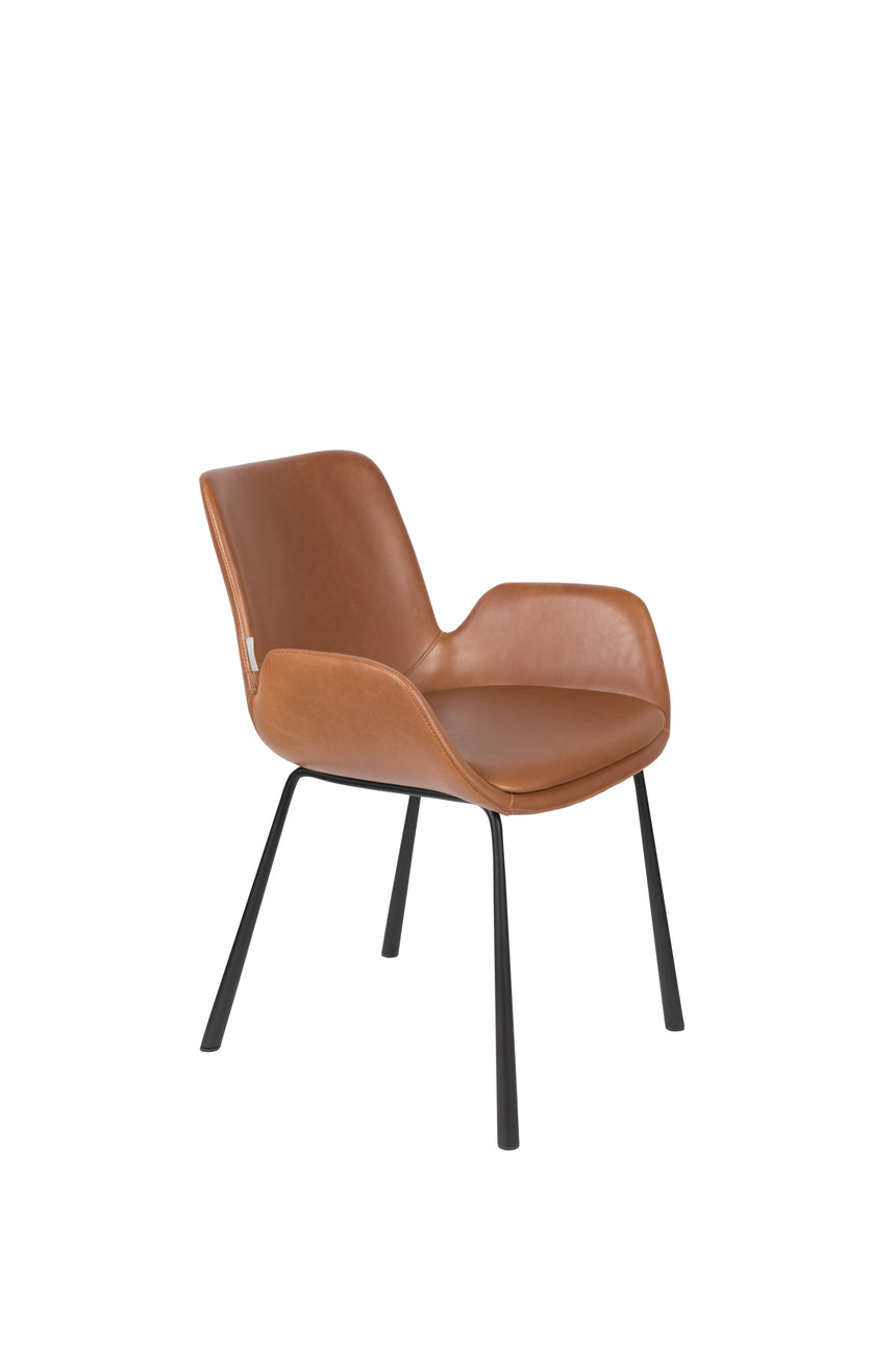 Brit textilbőr szék