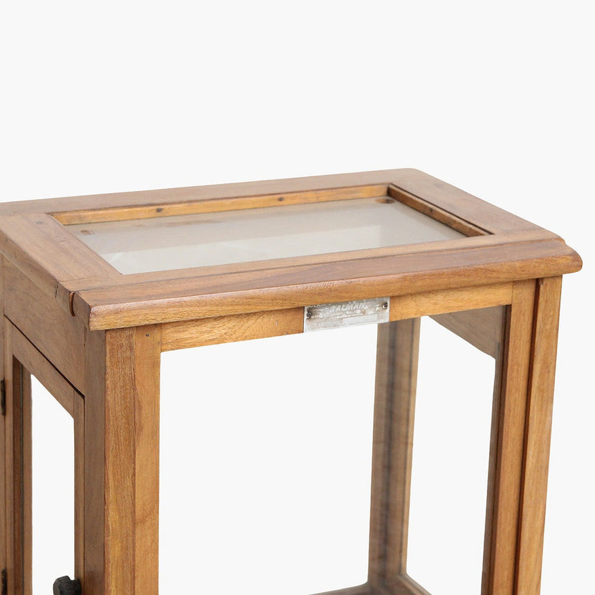 Teak glass box
