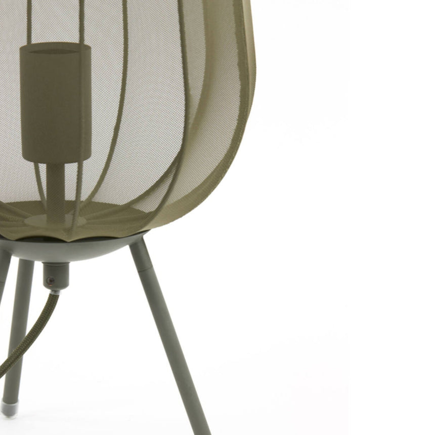 Plumeria fabric table lamp Ø25