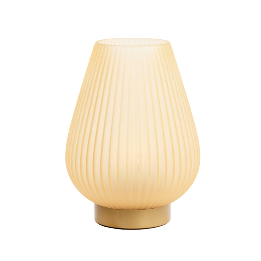 Tajera üveg asztali lámpa matt Ø21