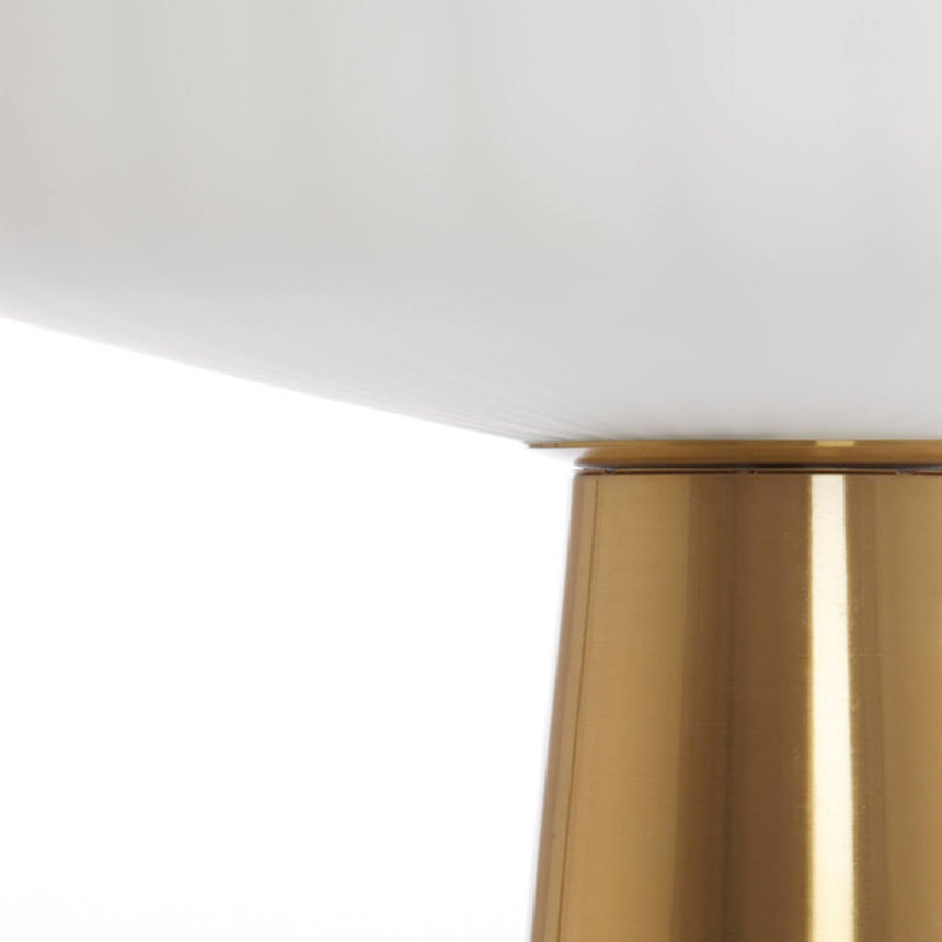 Pleat üveg asztali lámpa Ø40