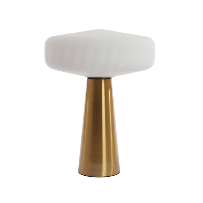 Pleat üveg asztali lámpa Ø40