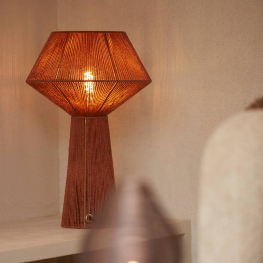 Fugia juta asztali lámpa Ø36