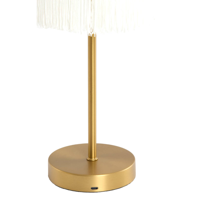 Diny fém asztali lámpa bronz láb