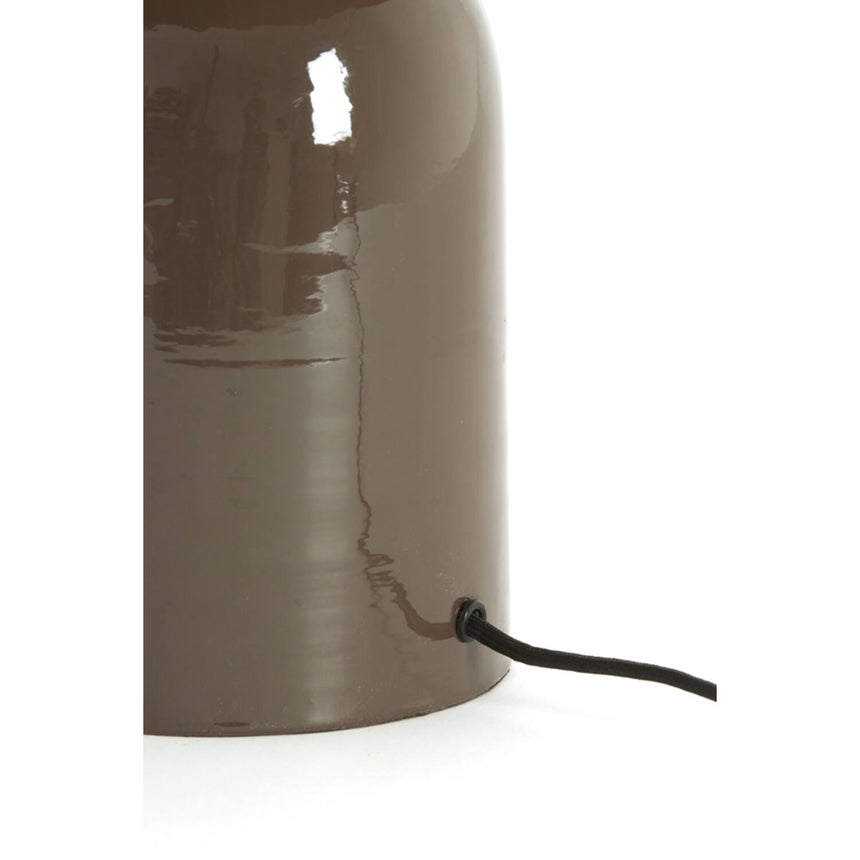 Todd asztali lámpa – Fényes sötétbarna fém