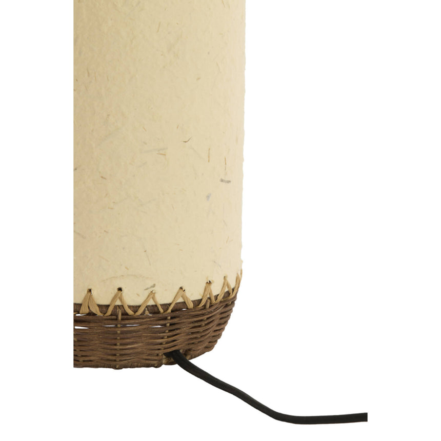 Tio dekoratív asztali lámpa – Rattan és papír kombinációjával
