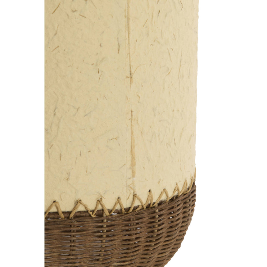 Tio dekoratív asztali lámpa – Nagy méretű gomba forma, papír és rattan