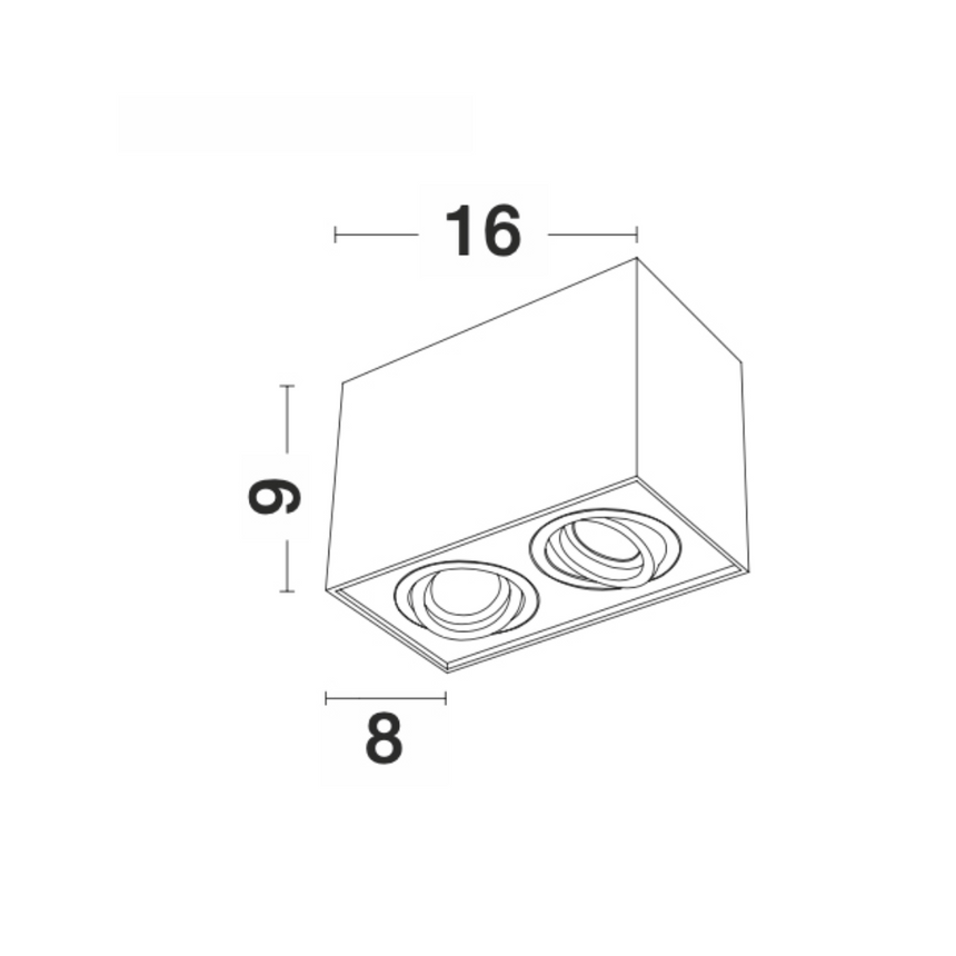Di Moda metal ceiling lamp with white socket