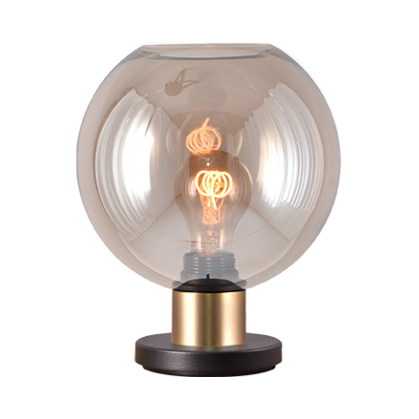 Lazise üveg asztali lámpa arany foglalattal Ø20