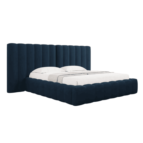 Kelp wide fabric bed frame 180x200