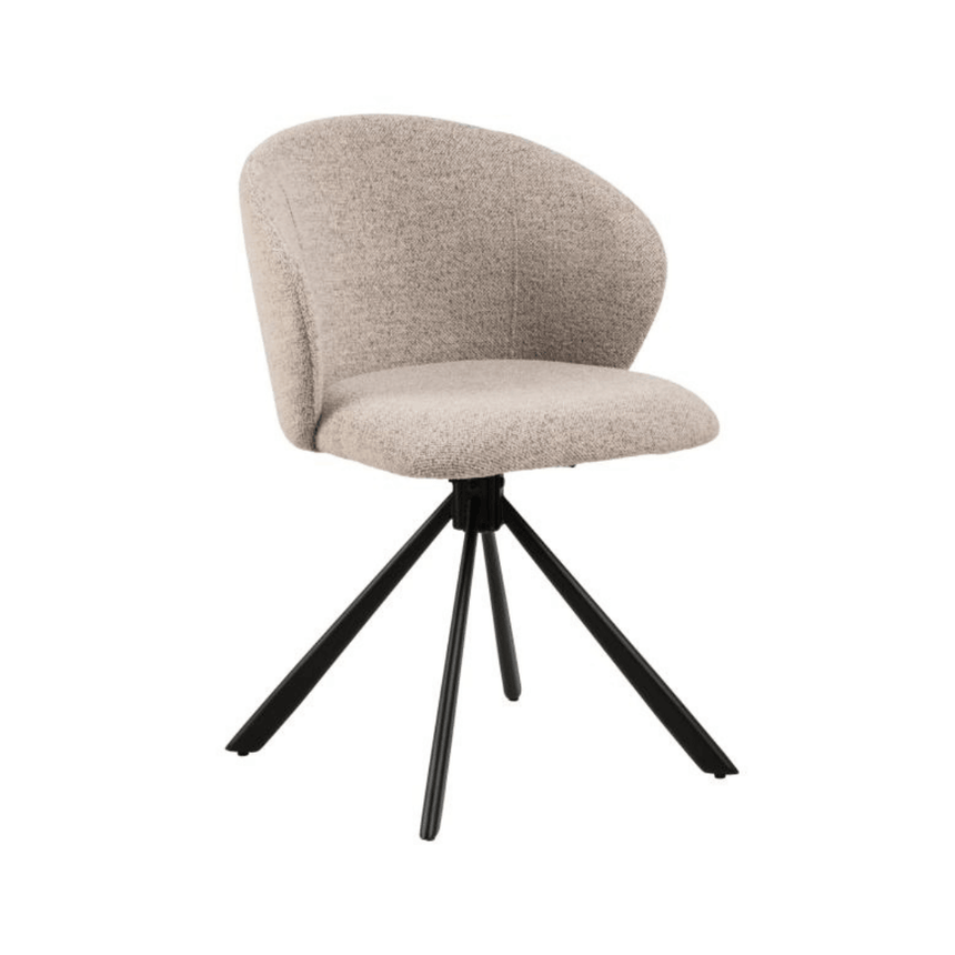 Pippa bouclé swivel chair