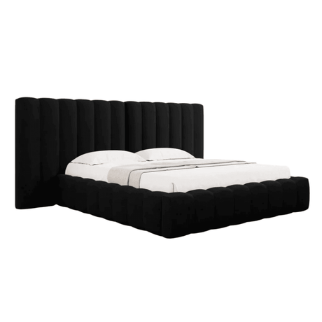Kelp wide fabric bed frame 180x200