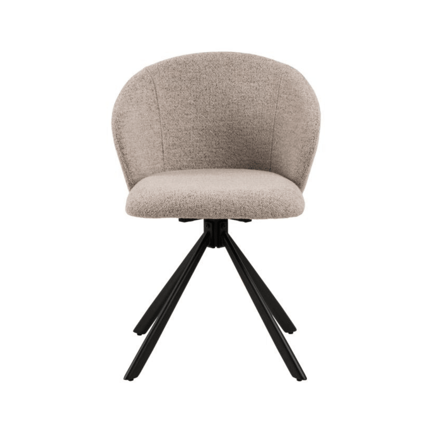 Pippa bouclé swivel chair
