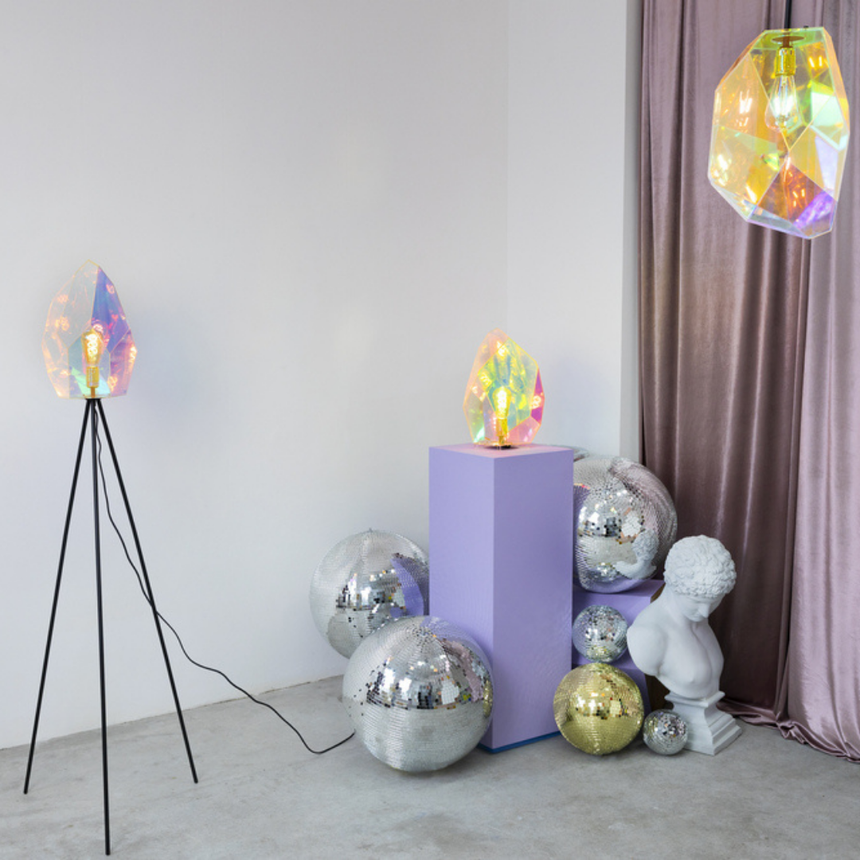 Luciene glass wall lamp