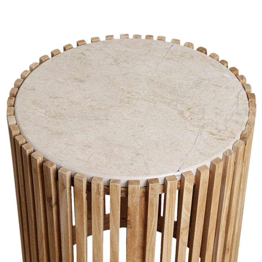 Infinity marble side table Ø40