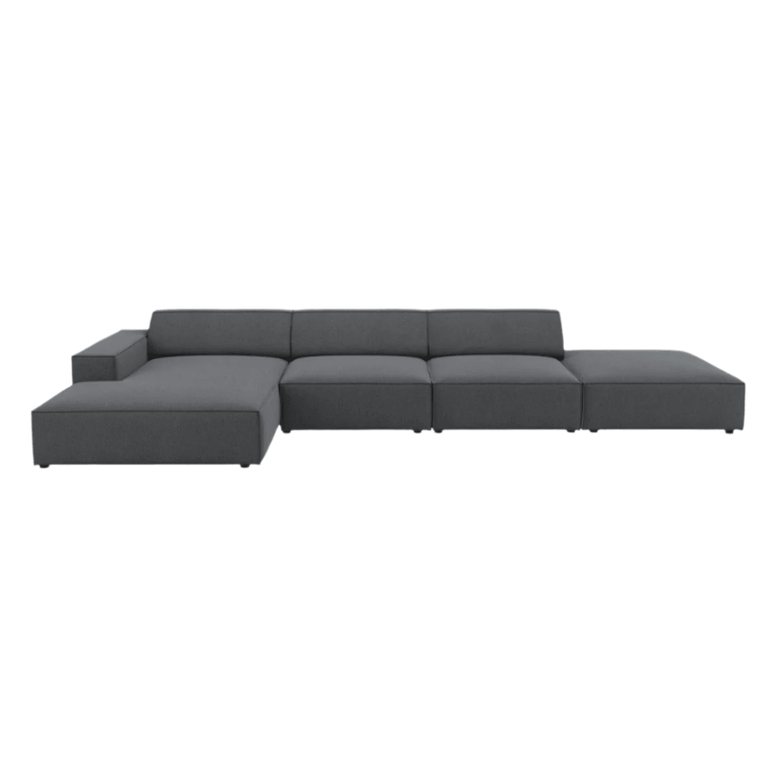 Jodie balos szövet sarokkanapé 341x166