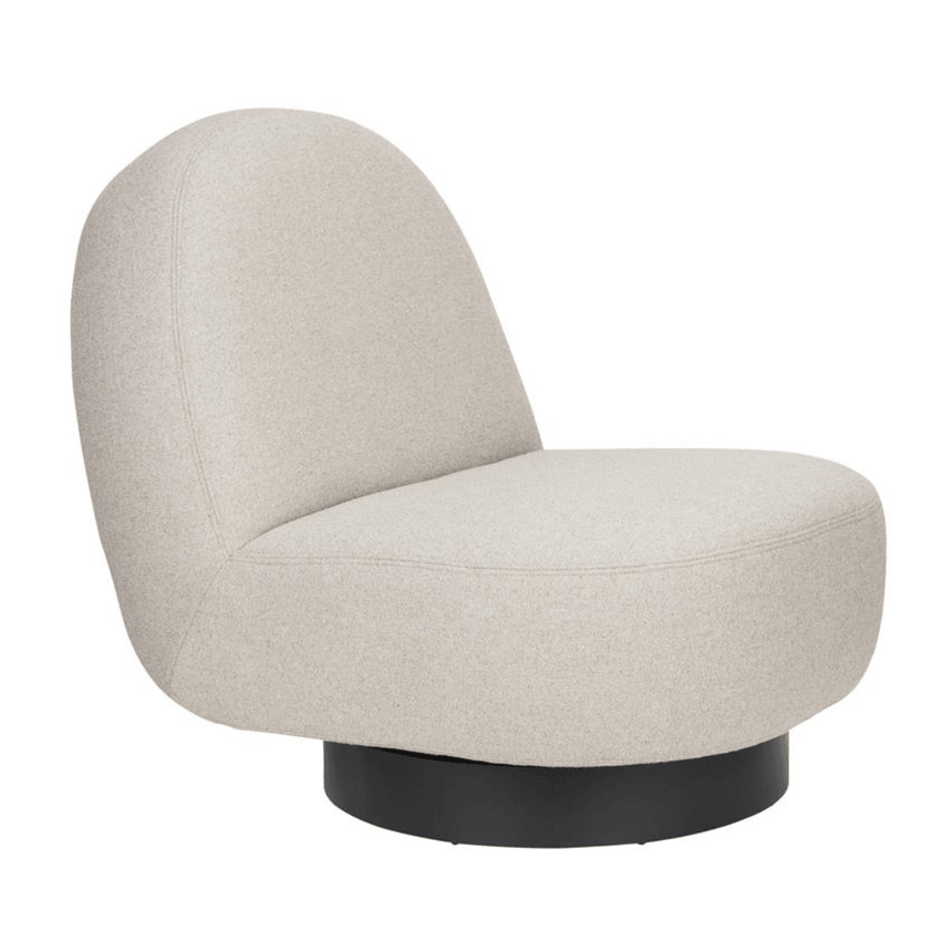 Eden bouclé swivel chair