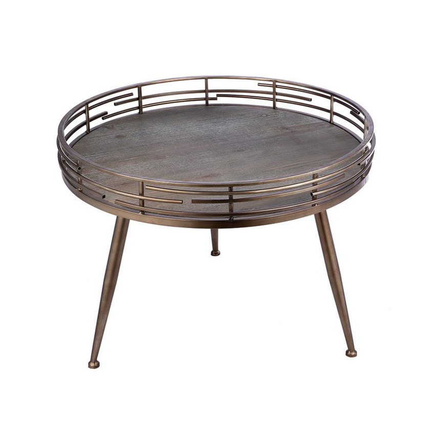 Gray metal storage table