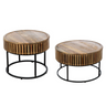 Roseau wooden storage table set