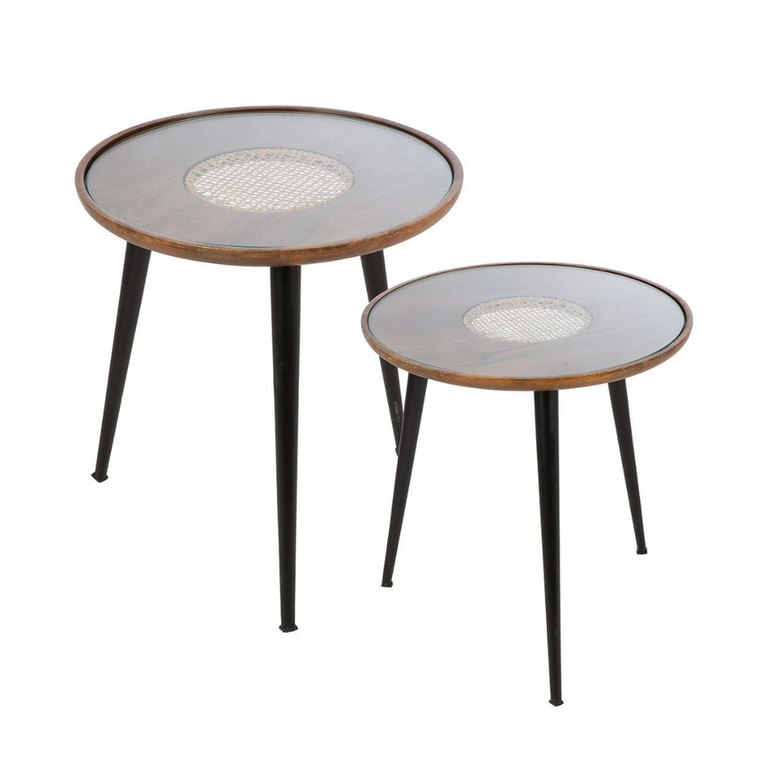Arima wooden storage table set