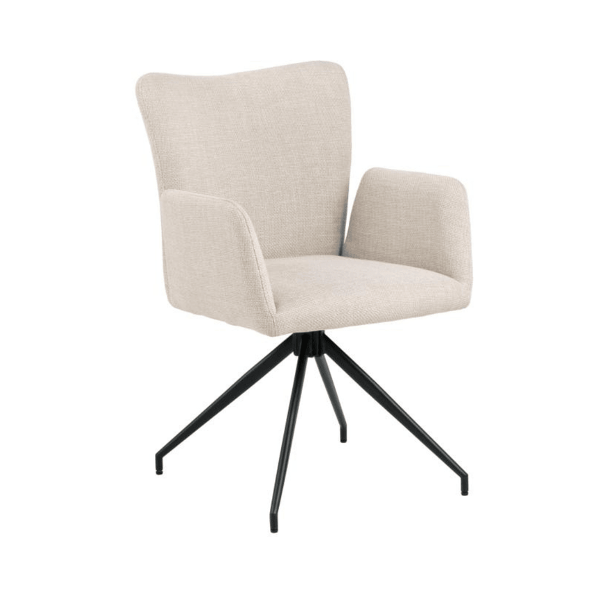Laura fabric swivel chair