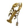 Lobster resin wall lamp