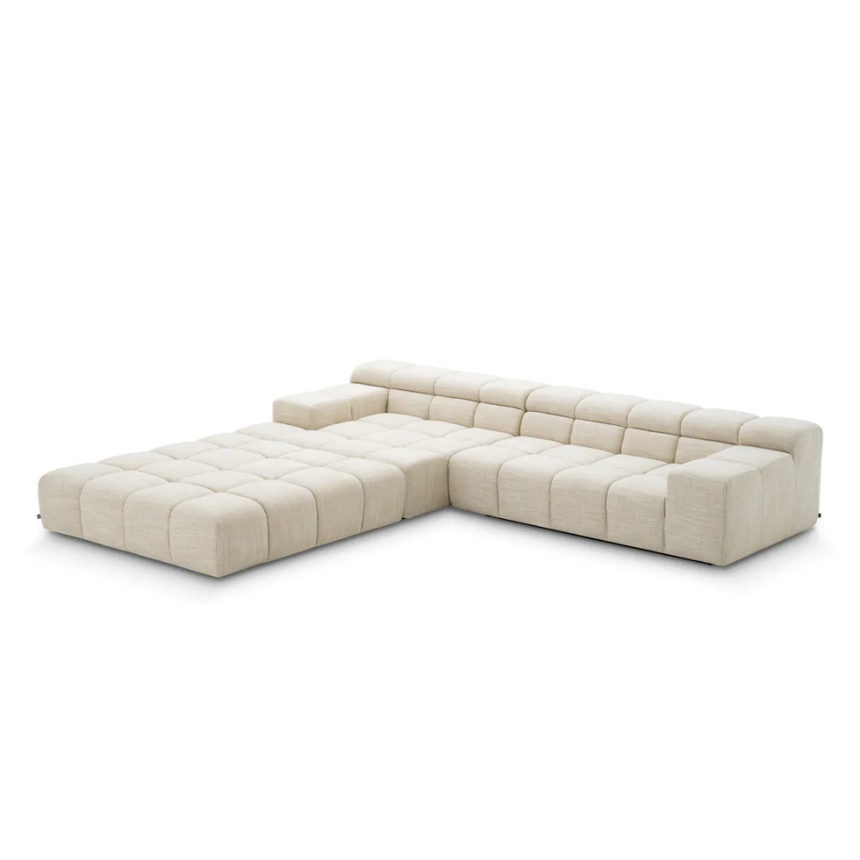 Malaga right-hand fabric sofa element